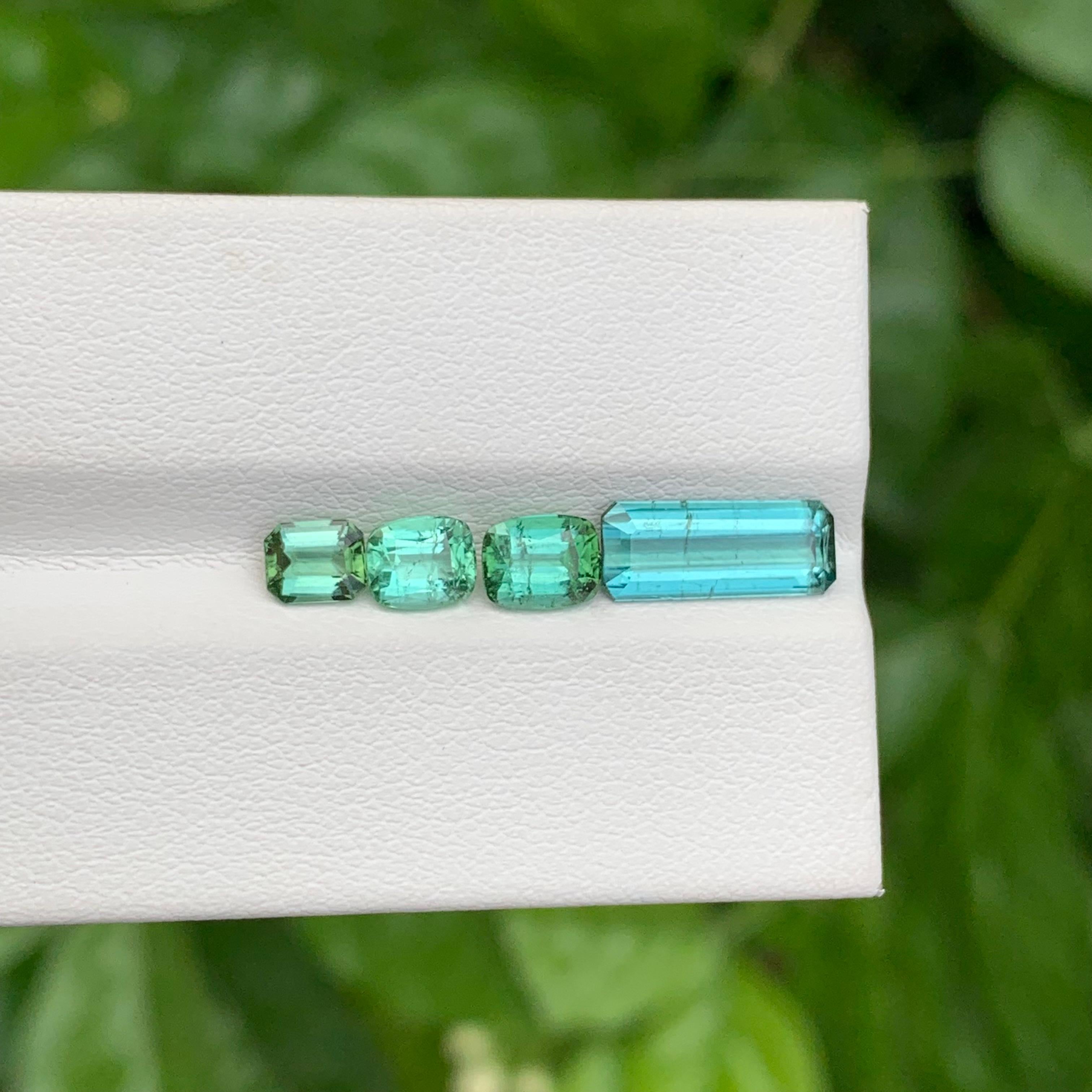 Taille mixte Ensemble de tourmaline naturelle non sertie de 3.50 carats pour la fabrication de bijoux en vente