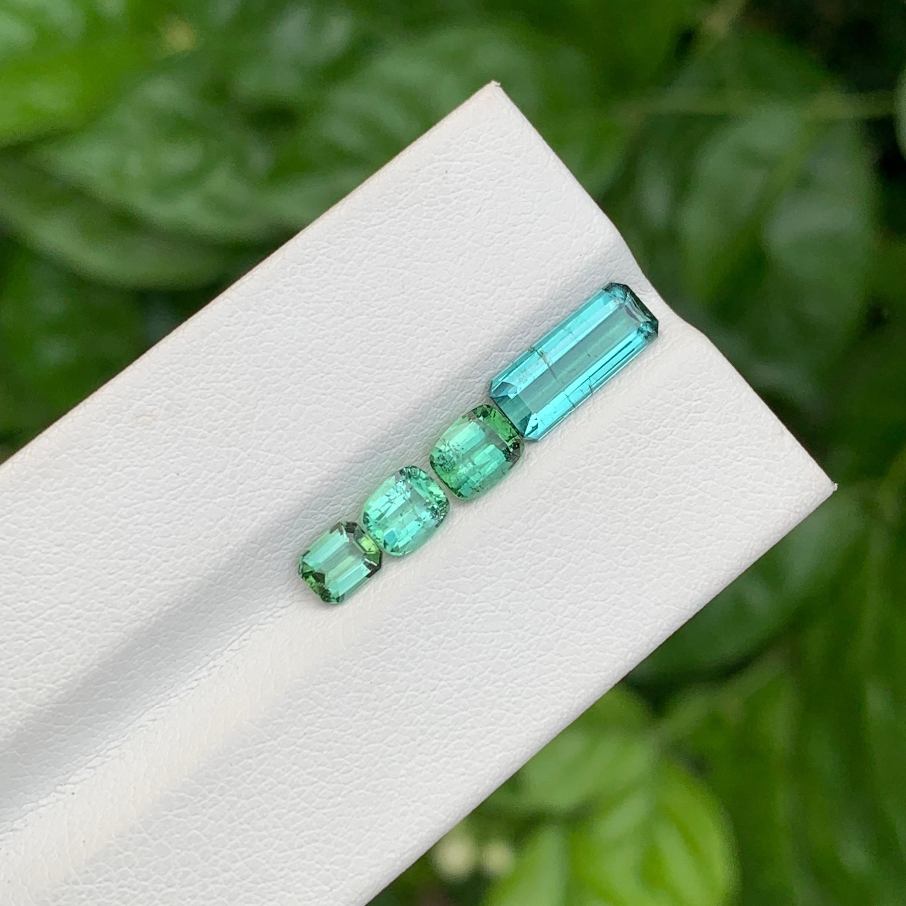 Ensemble de tourmaline naturelle non sertie de 3.50 carats pour la fabrication de bijoux Unisexe en vente