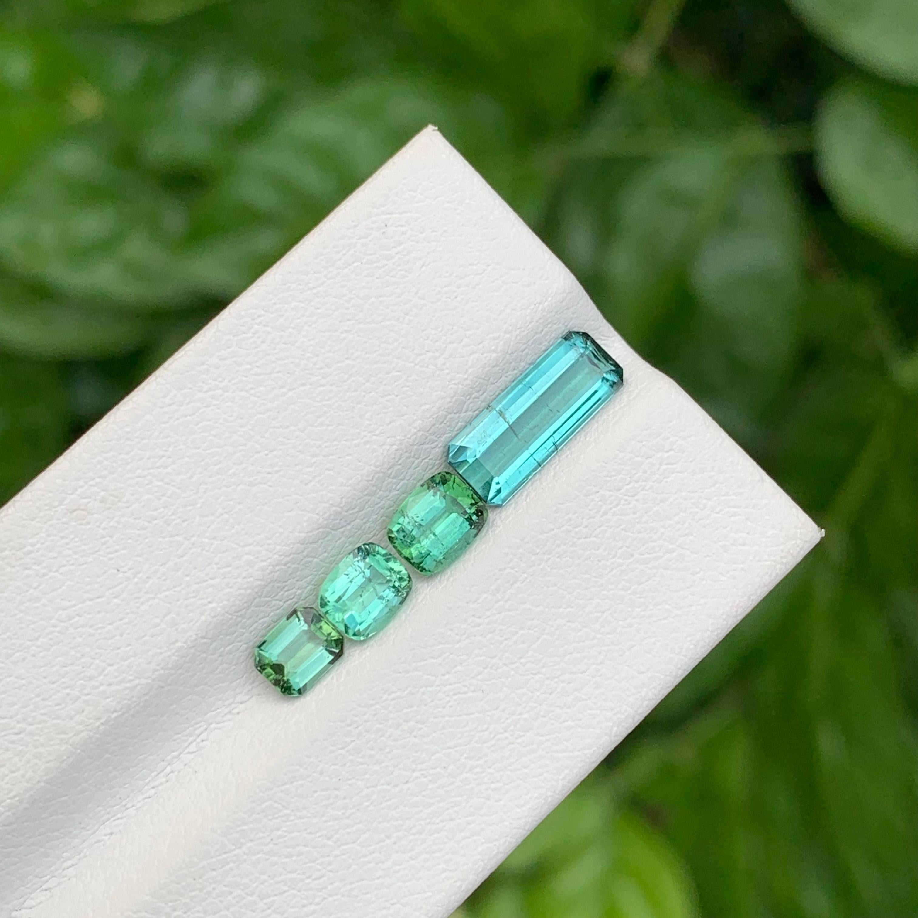 Ensemble de tourmaline naturelle non sertie de 3.50 carats pour la fabrication de bijoux en vente 1