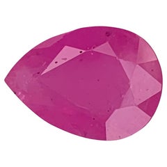 3,50 carati di rubino rosa naturale sfuso a forma di pera