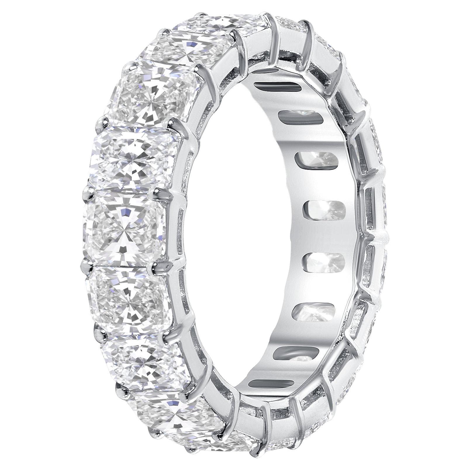 Im Angebot: 3,50 Karat natürlicher Diamant im Strahlenschliff 18k Weißgold ()