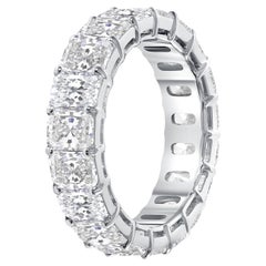 Diamant naturel taille radiant de 3,50 carats en or blanc 18 carats