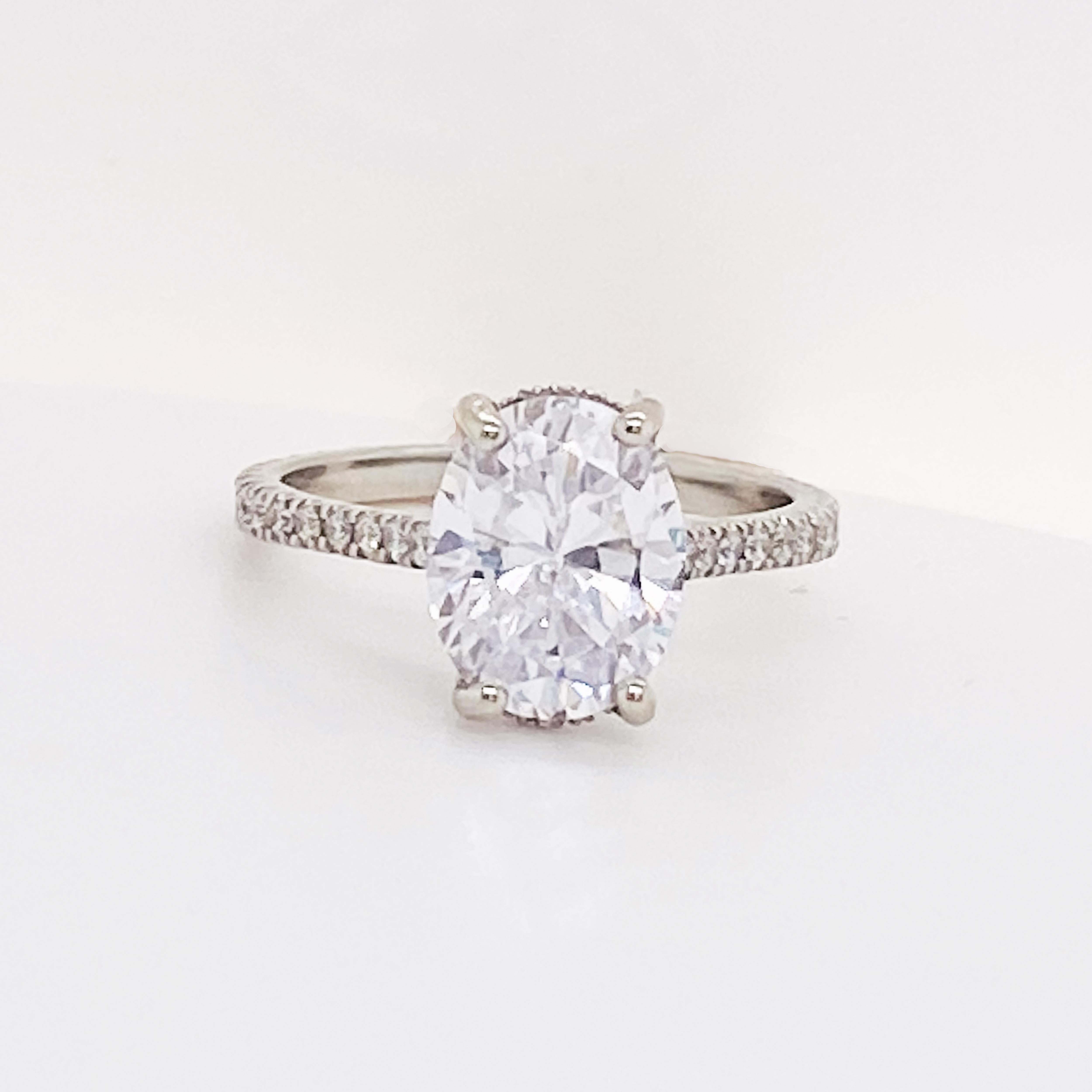 3.5 carat oval ring