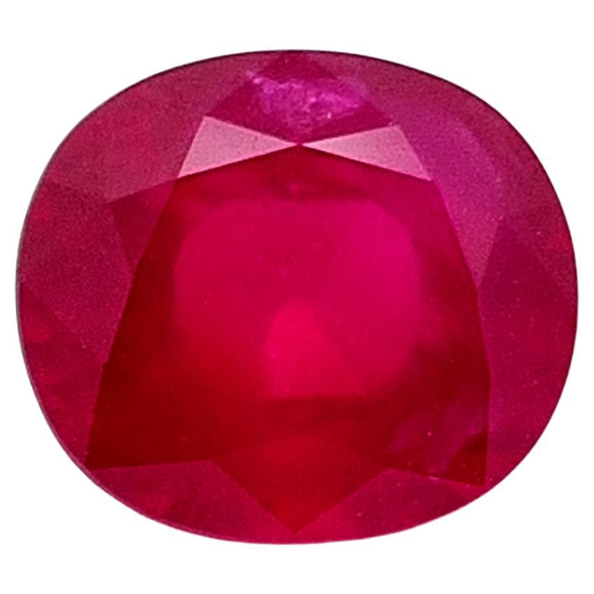 Rubis birman rouge « sang de pigeon » de 3,50 carats, non chauffé en vente