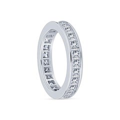 3.50 Carat Total Weight Princess Cut Diamond Eternity Band