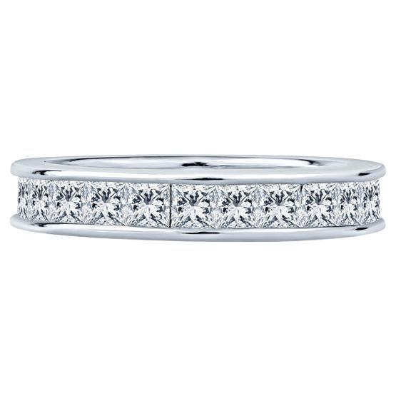 3.50 Carat Total Weight Princess Cut Diamond Eternity Band