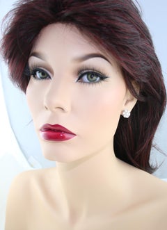 3.50 Carats Diamond Cluster White Gold Flower Stud Earrings