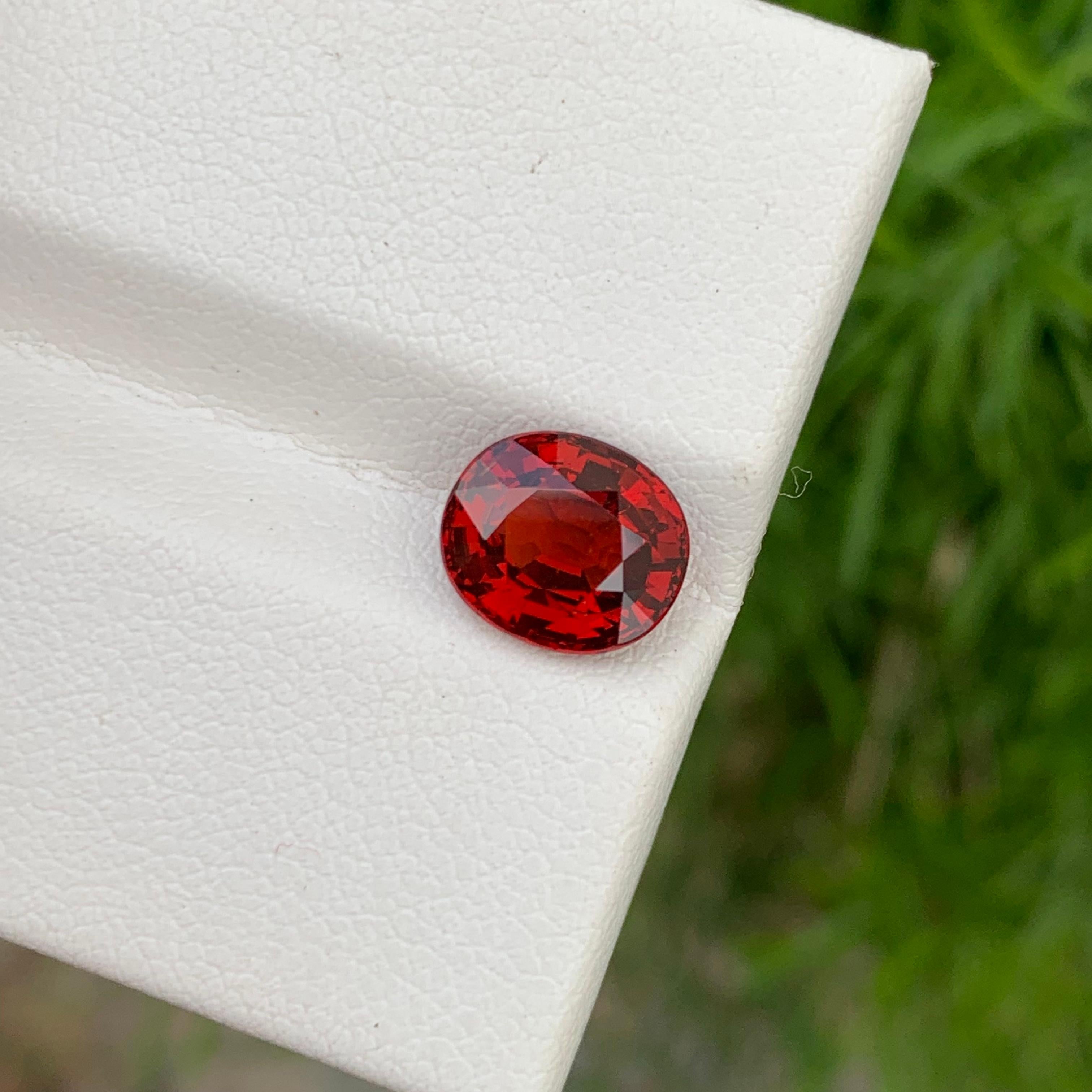 3.50 Carats Natural Loose Spessartine Garnet Ring Gem January Birthstone  In New Condition For Sale In Peshawar, PK