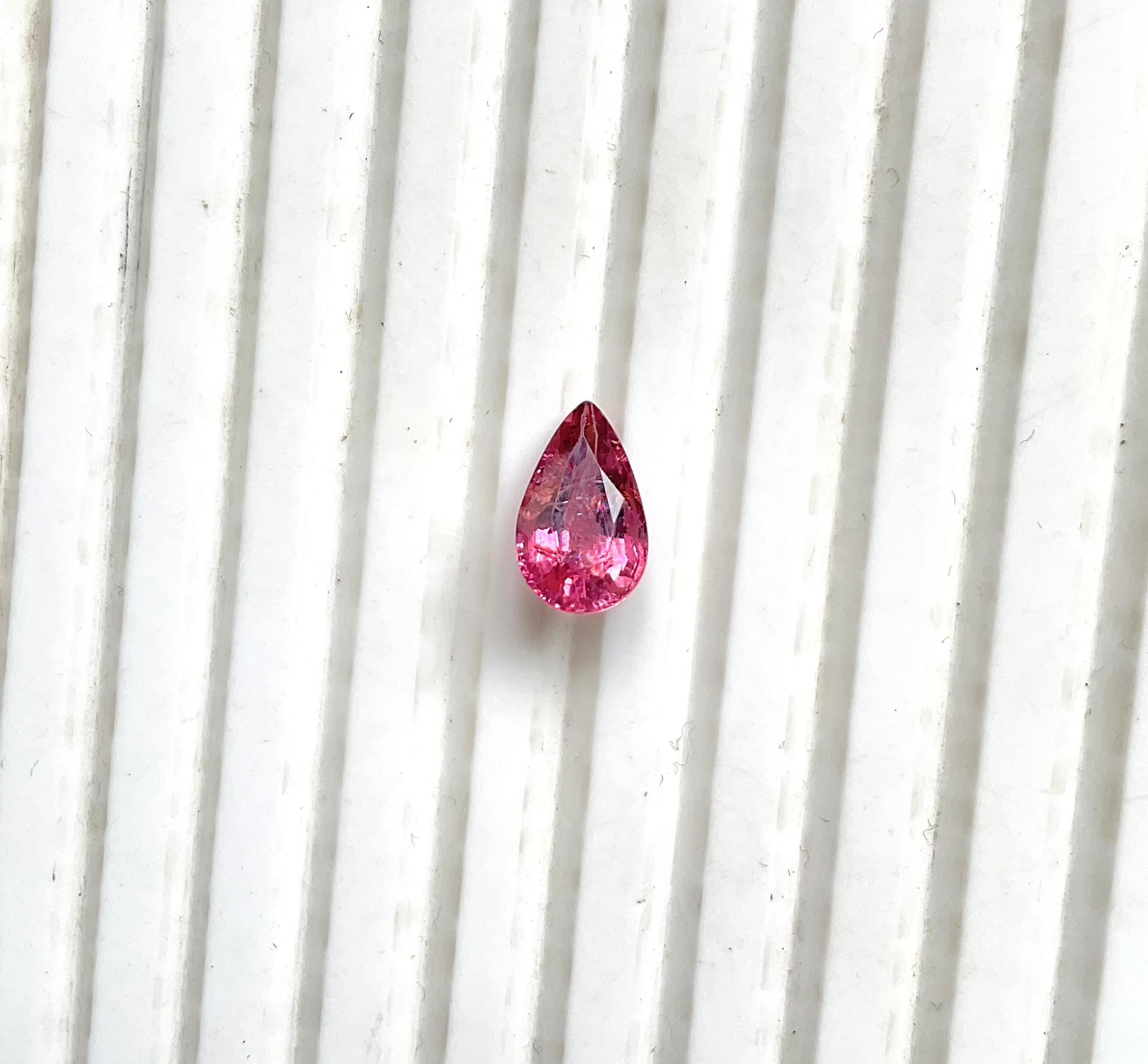 Taille octogone 3.50 Carats Pink Tourmaline Octa Faceted Cut stone Top Quality Natural gemstone en vente