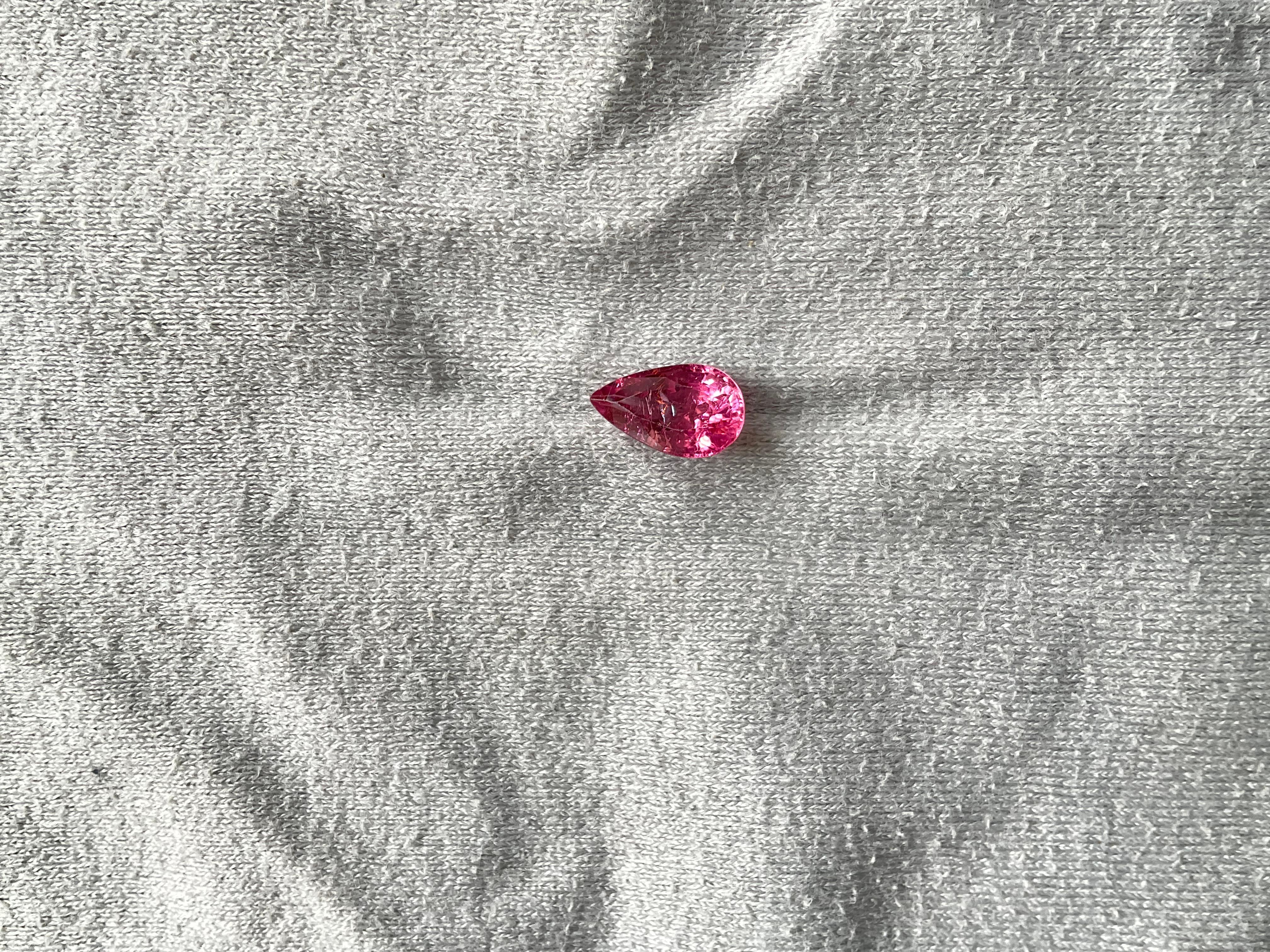 3.50 Carats Pink Tourmaline Octa Faceted Cut stone Top Quality Natural gemstone Unisexe en vente