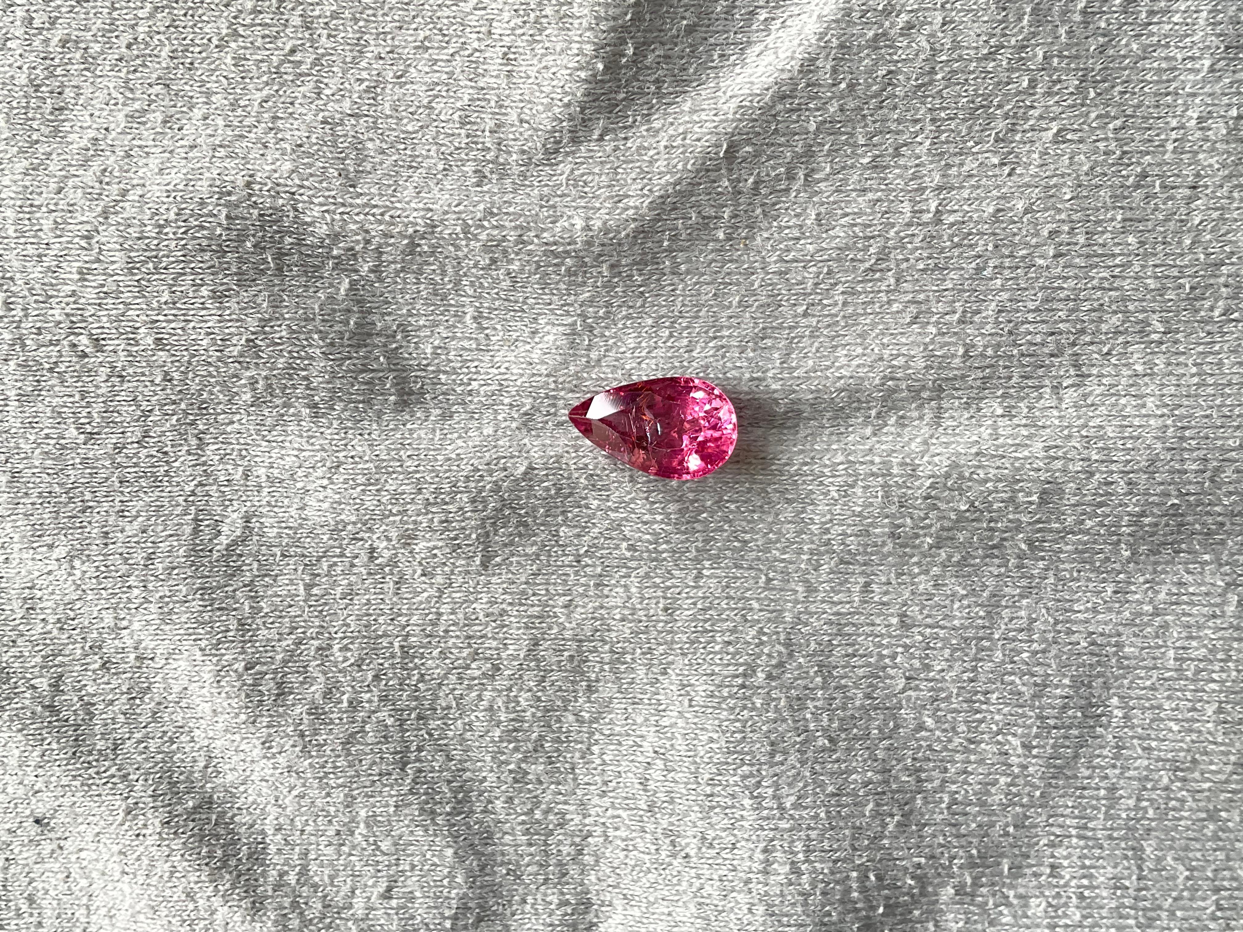 3.50 Carats Pink Tourmaline Octa Faceted Cut stone Top Quality Natural gemstone en vente 1