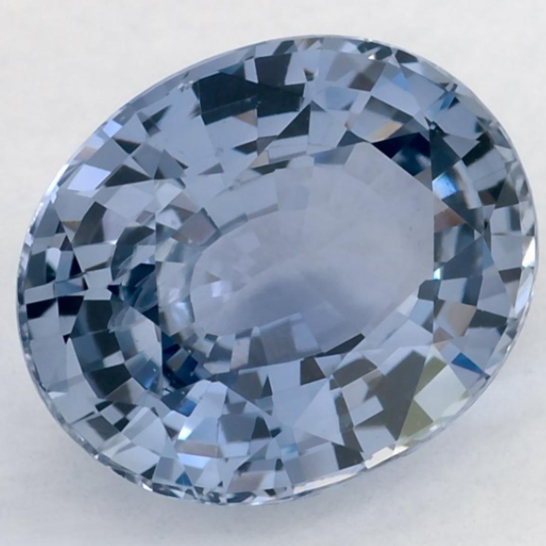 Taglio ovale 3.50 carati di zaffiro blu ovale sfuso in vendita