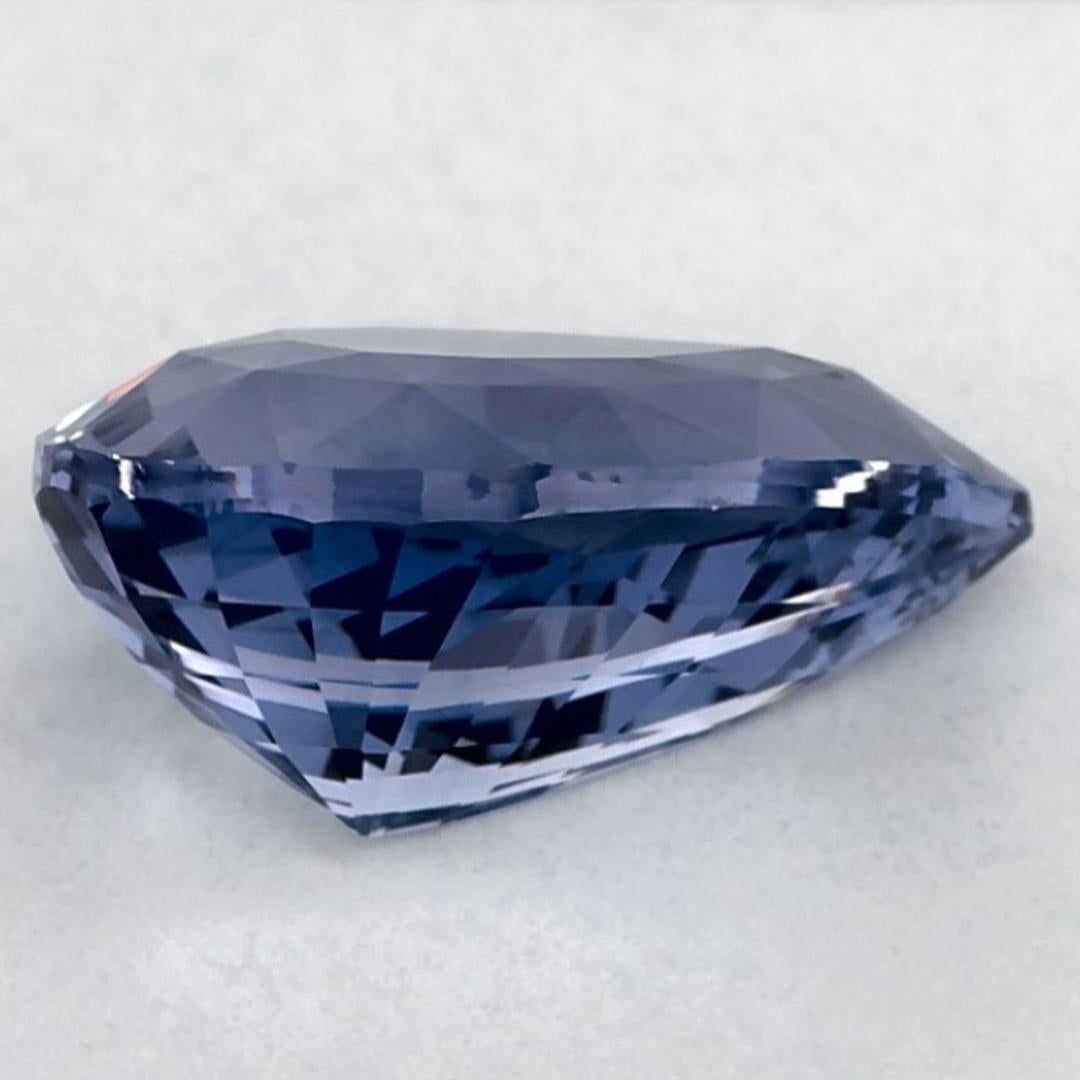 3.50 Karat Blauer Saphir Birne Loser Edelstein im Zustand „Neu“ im Angebot in Fort Lee, NJ