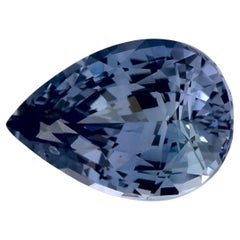 Gema suelta de zafiro azul pera de 3.50 qt