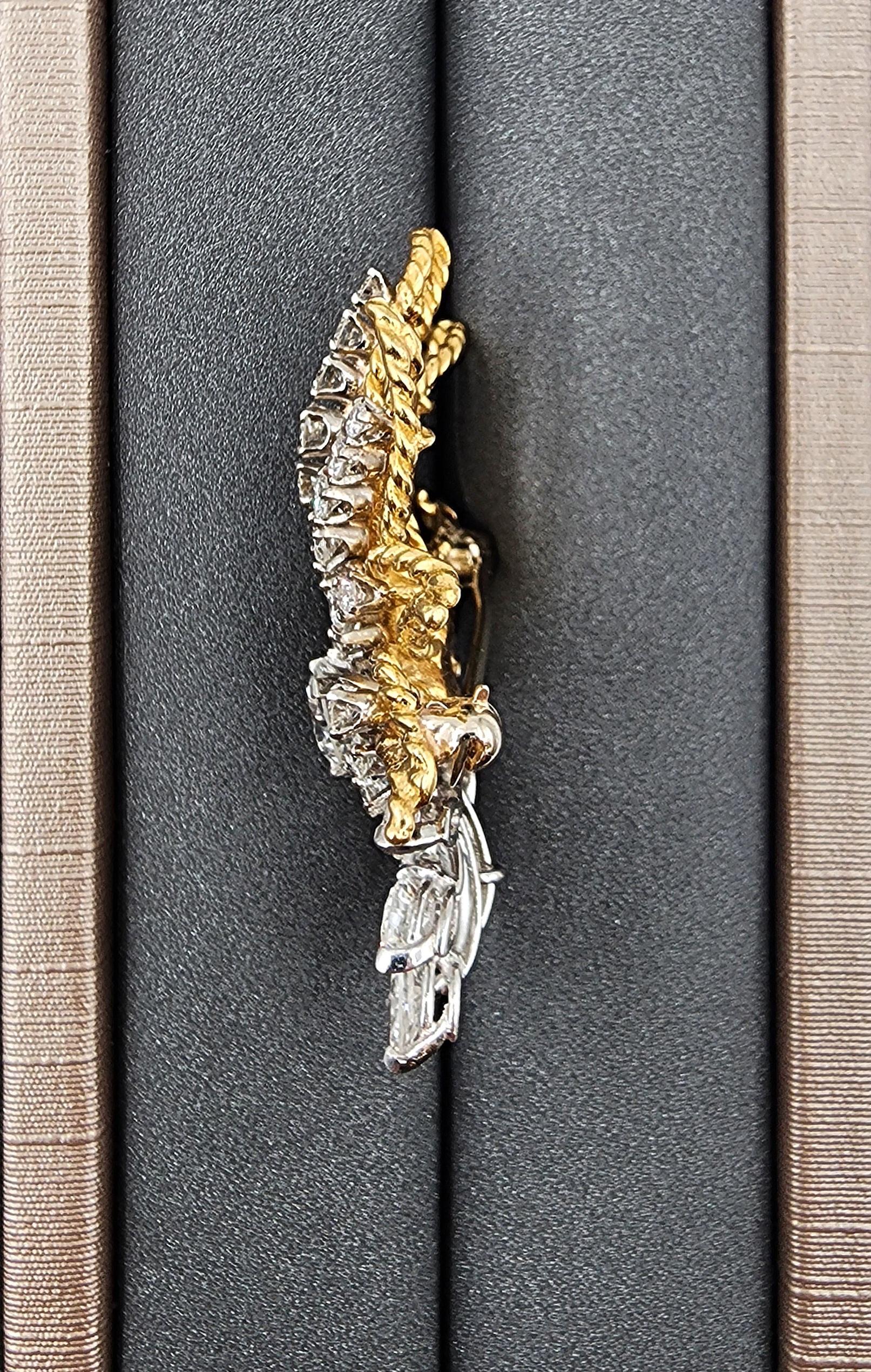 Épingle à étoile en diamant de 3,50 ct 1