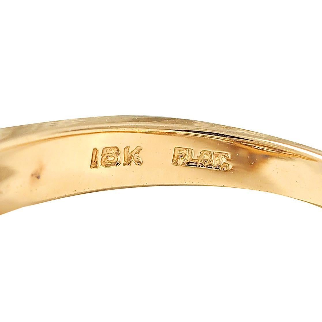 Bague cocktail grappe vintage en or 18 carats, platine, diamants et saphir 3,50 carats poids total en vente 6