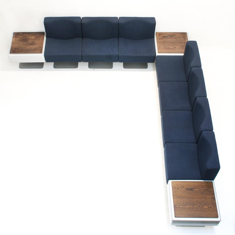 German 350 Modular Seating System by Herbert Hirche for Mauser Werke For Sale