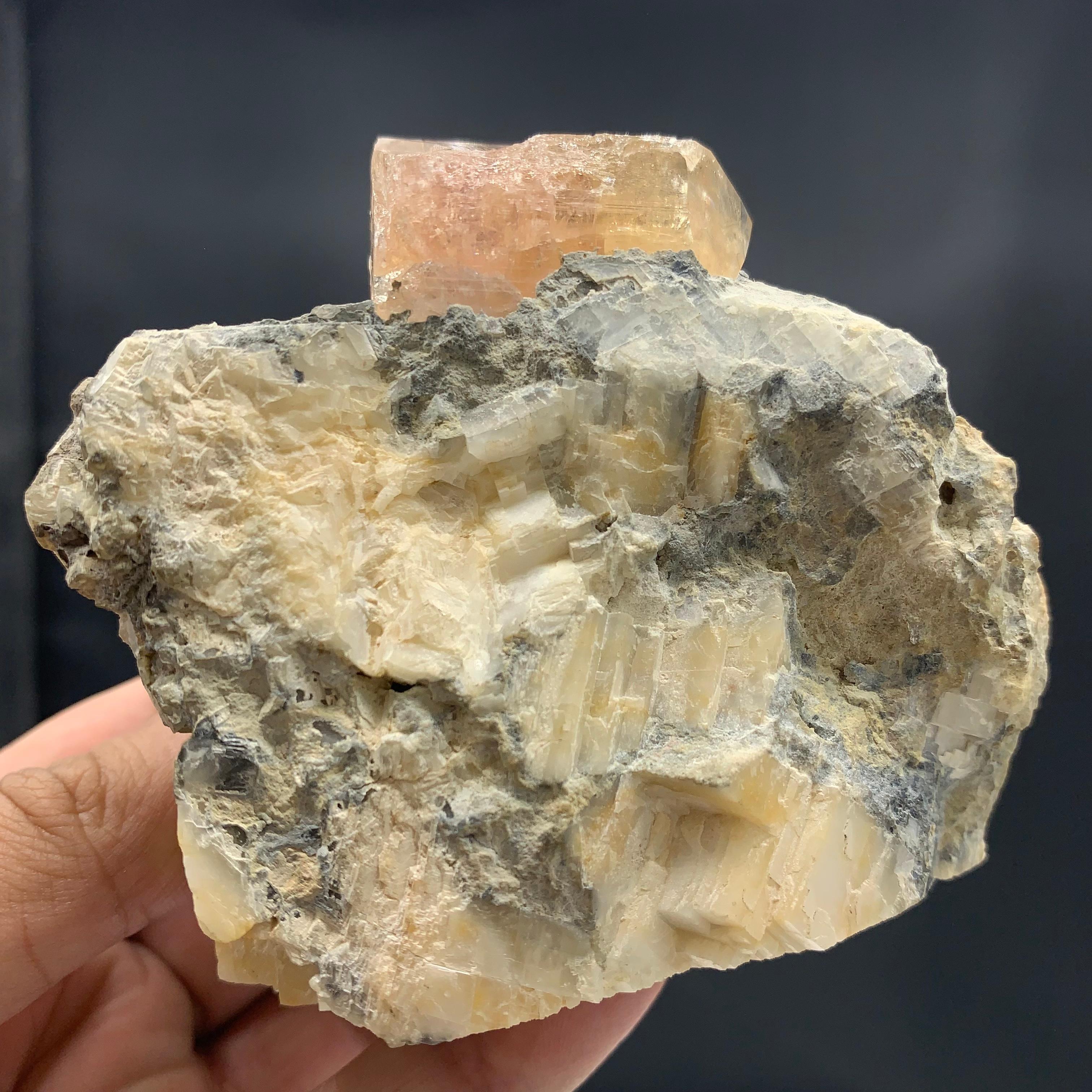 Adam Style 350.03 Gram Gorgeous Imperial Topaz Specimen Katlang, Kpk Province, Pakistan For Sale