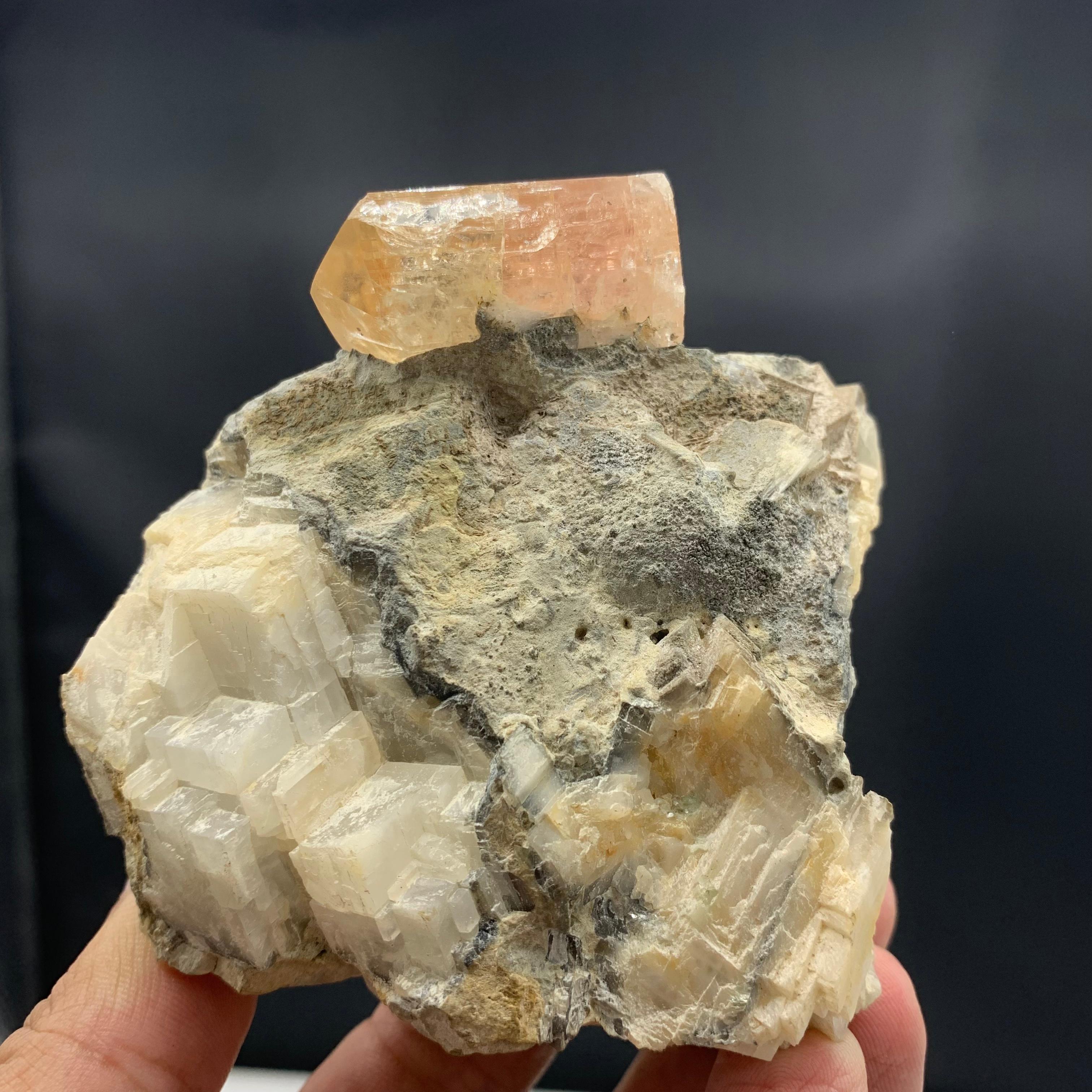 Other 350.03 Gram Gorgeous Imperial Topaz Specimen Katlang, Kpk Province, Pakistan For Sale