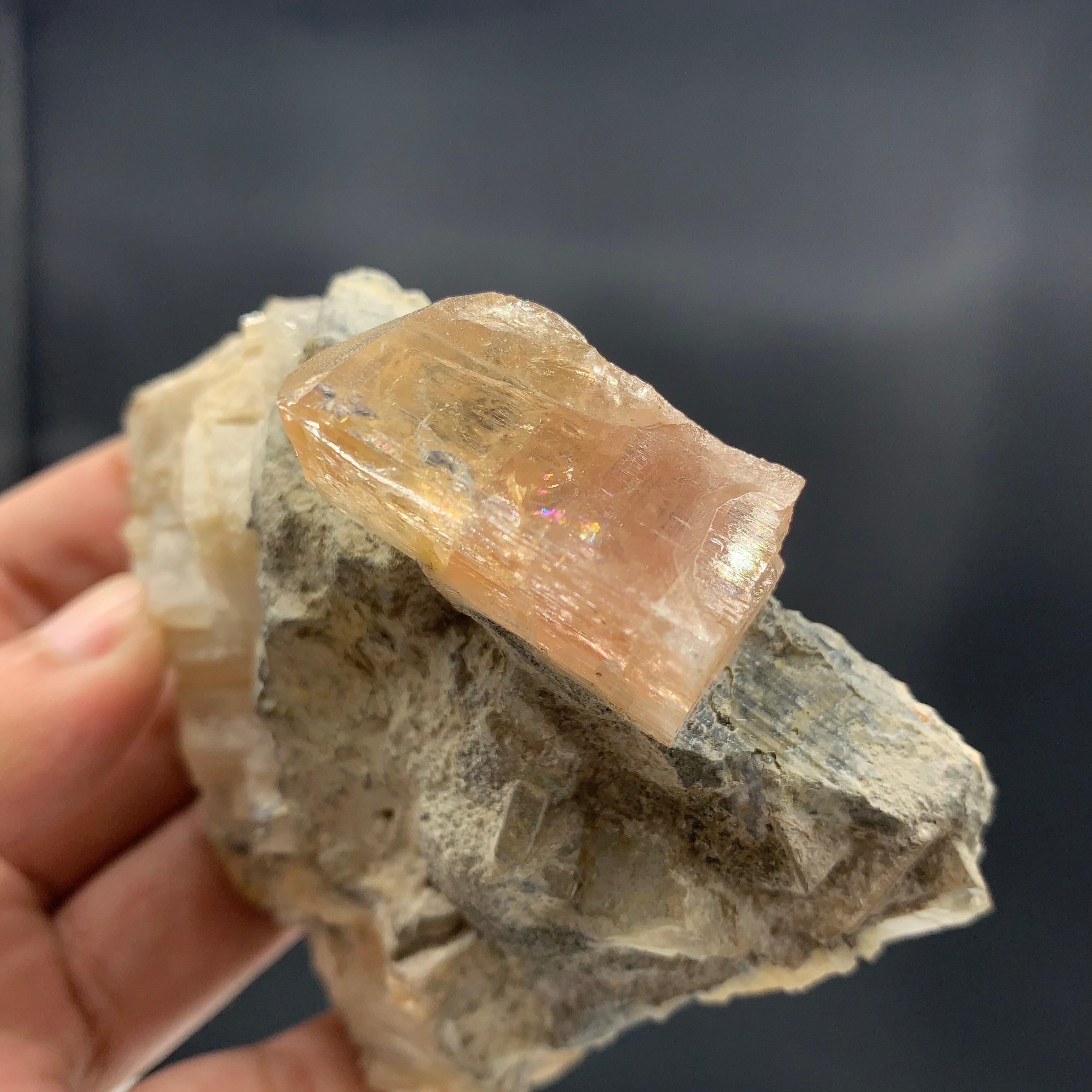 18th Century and Earlier 350.03 Gram Gorgeous Imperial Topaz Specimen Katlang, Kpk Province, Pakistan For Sale