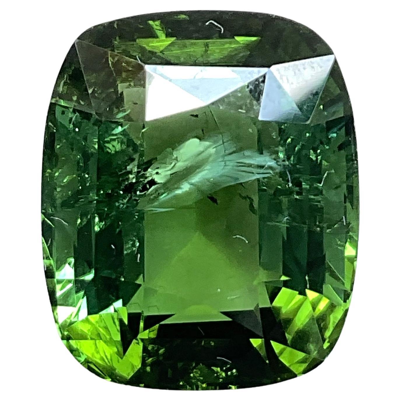 35,07 Quilates Turmalina verde de primera calidad talla cojín Piedra preciosa natural