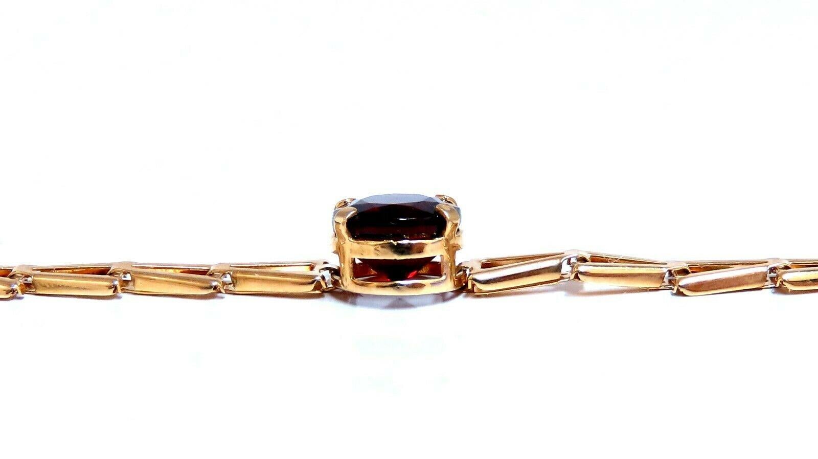 Uncut 3.50ct natural garnets bracelet 14kt For Sale