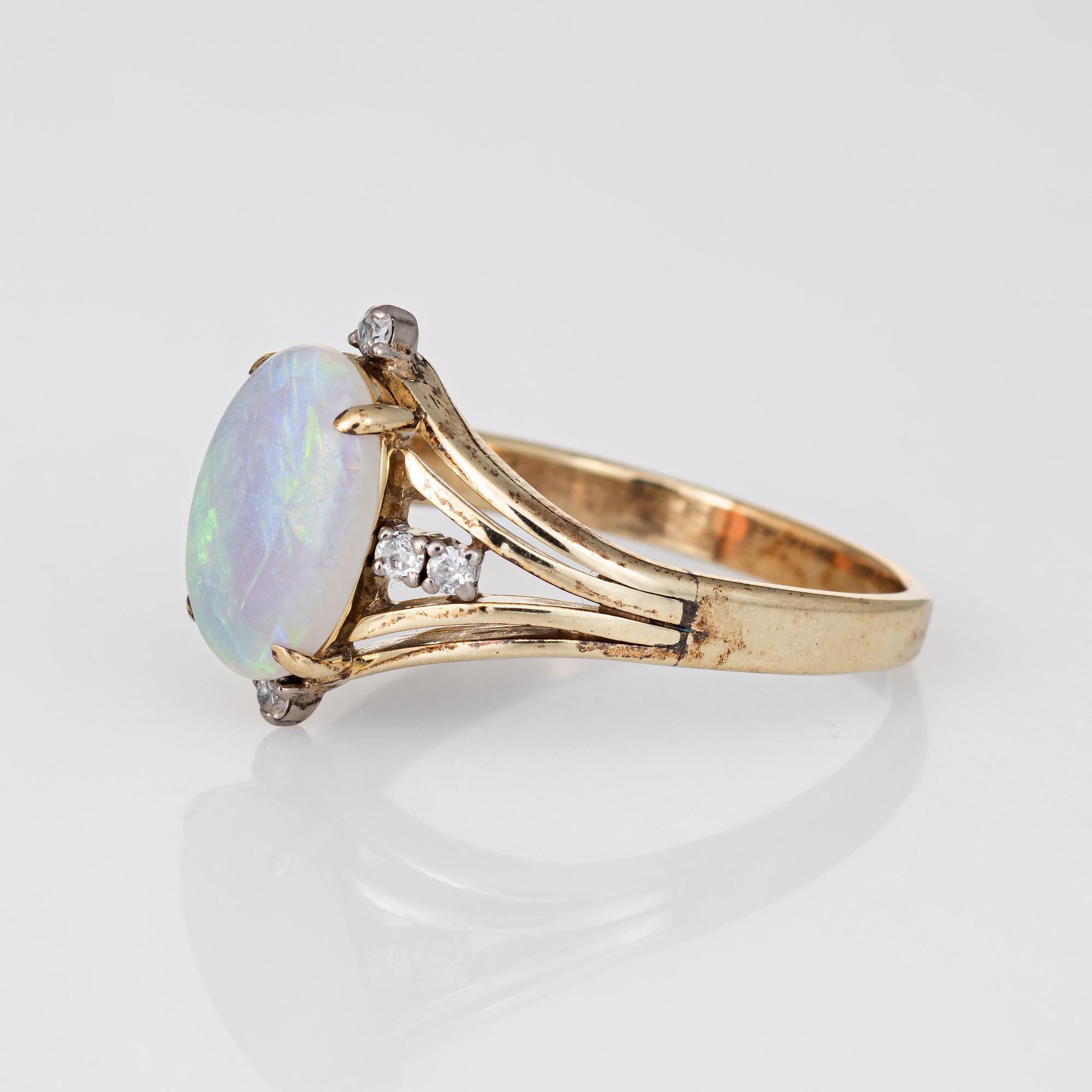 estate opal and diamond...