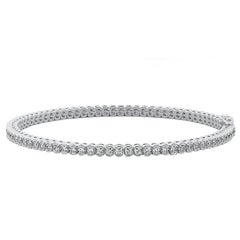 3.50ct Natural Round Diamond Tennis Bracelet 14K White Gold G Color VS Clarity