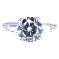 Anillo de compromiso de circón blanco de 3,50 ct Oro de 14 kt 12435