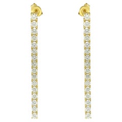 3.50cwt Diamond Tennis Earrings for Her