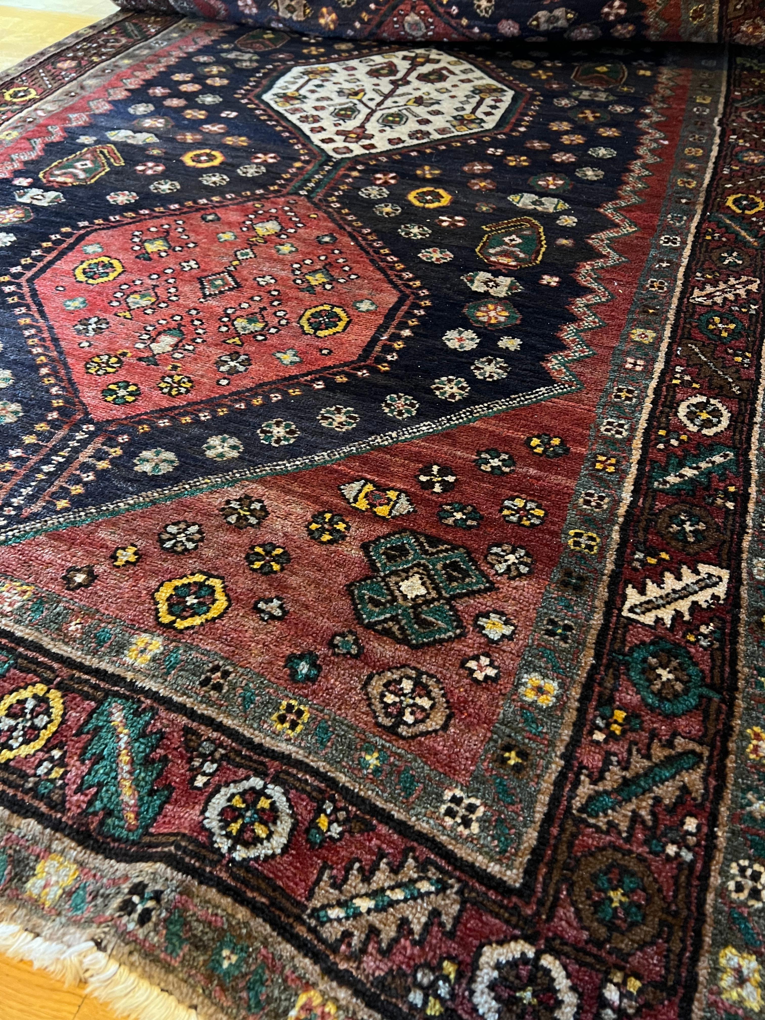 350x137cm XL Persischer Mianeh Läufer Teppich, Handgeknüpfter Wollteppich im Angebot 4