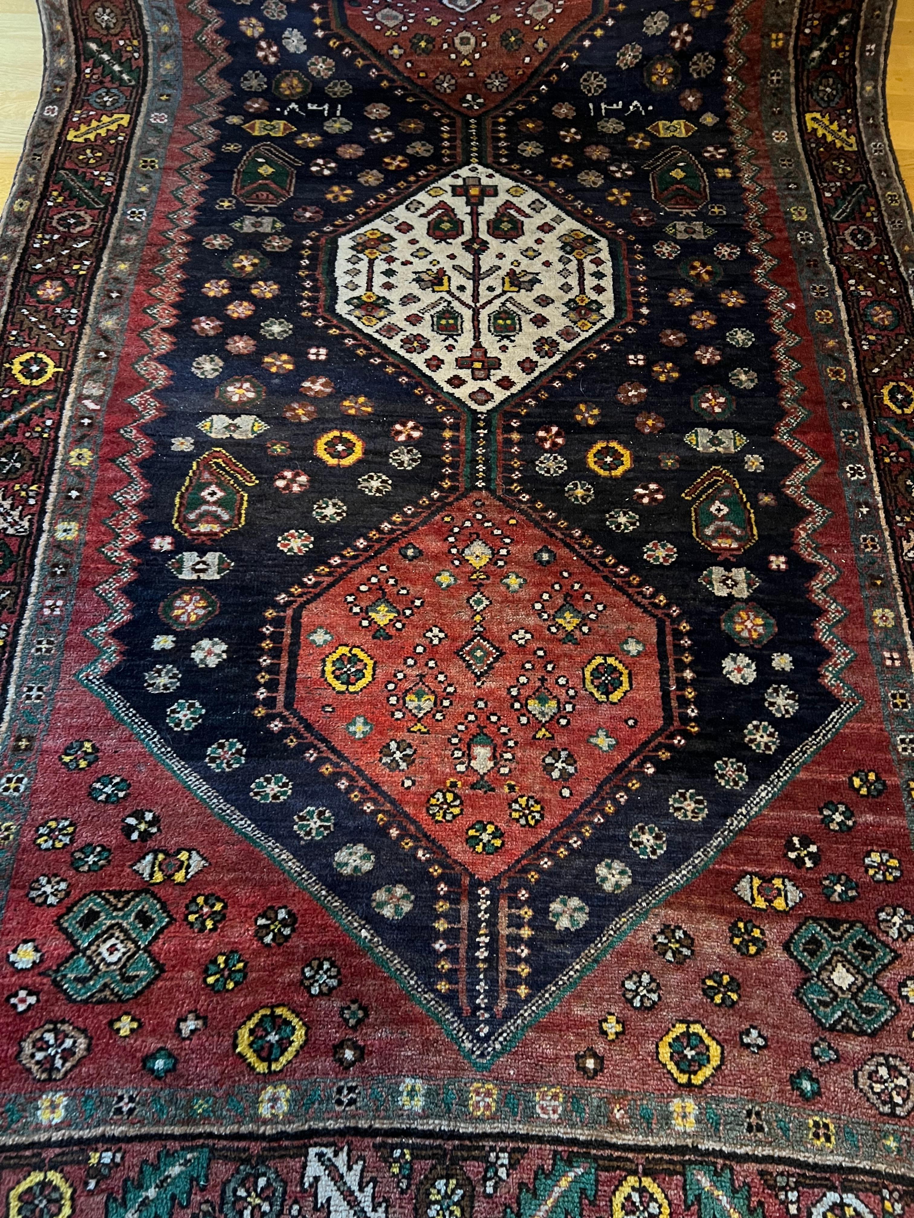 350x137cm XL Persischer Mianeh Läufer Teppich, Handgeknüpfter Wollteppich im Angebot 3