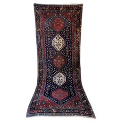 350x137cm XL Persischer Mianeh Läufer Teppich, Handgeknüpfter Wollteppich