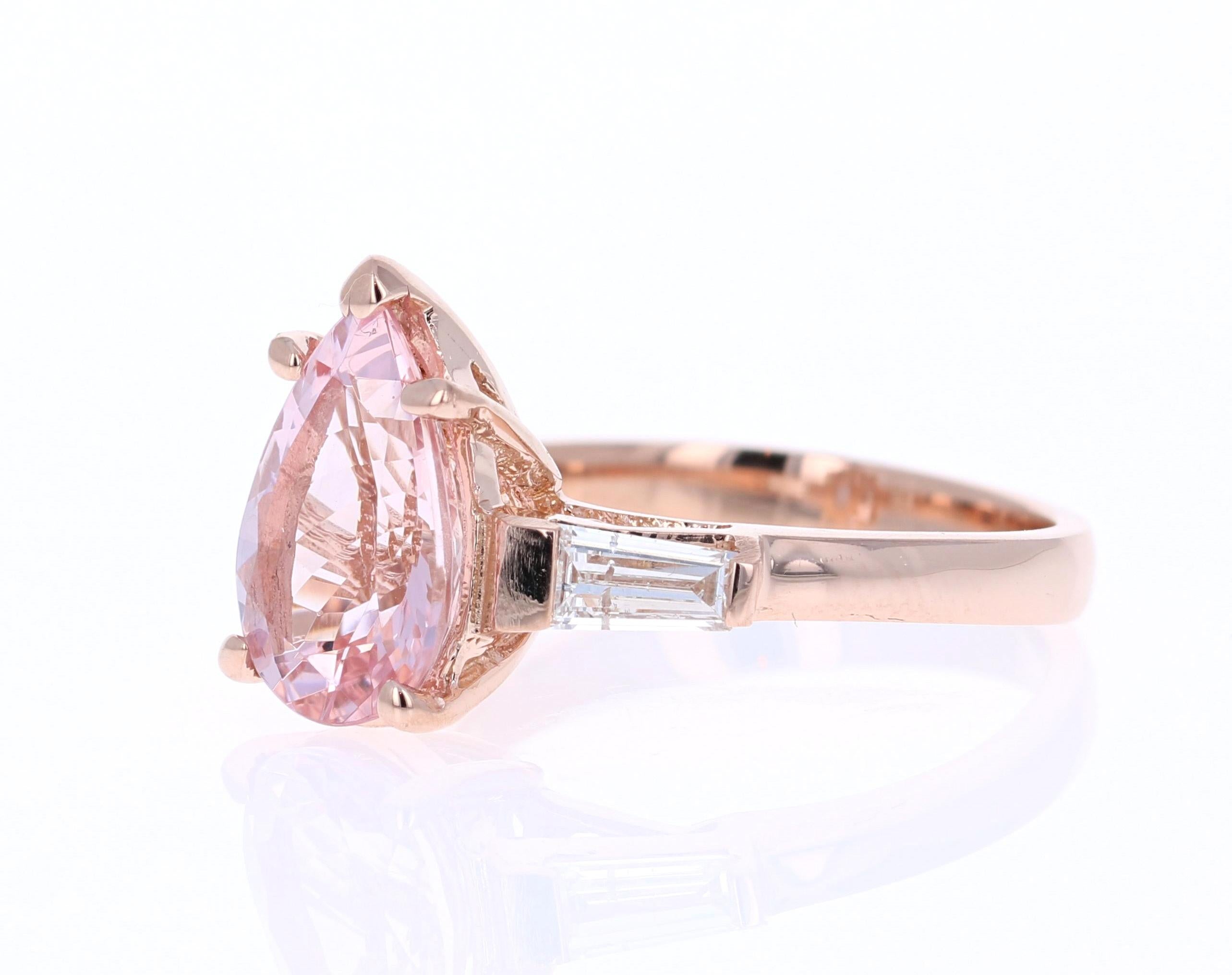 pink morganite engagement ring