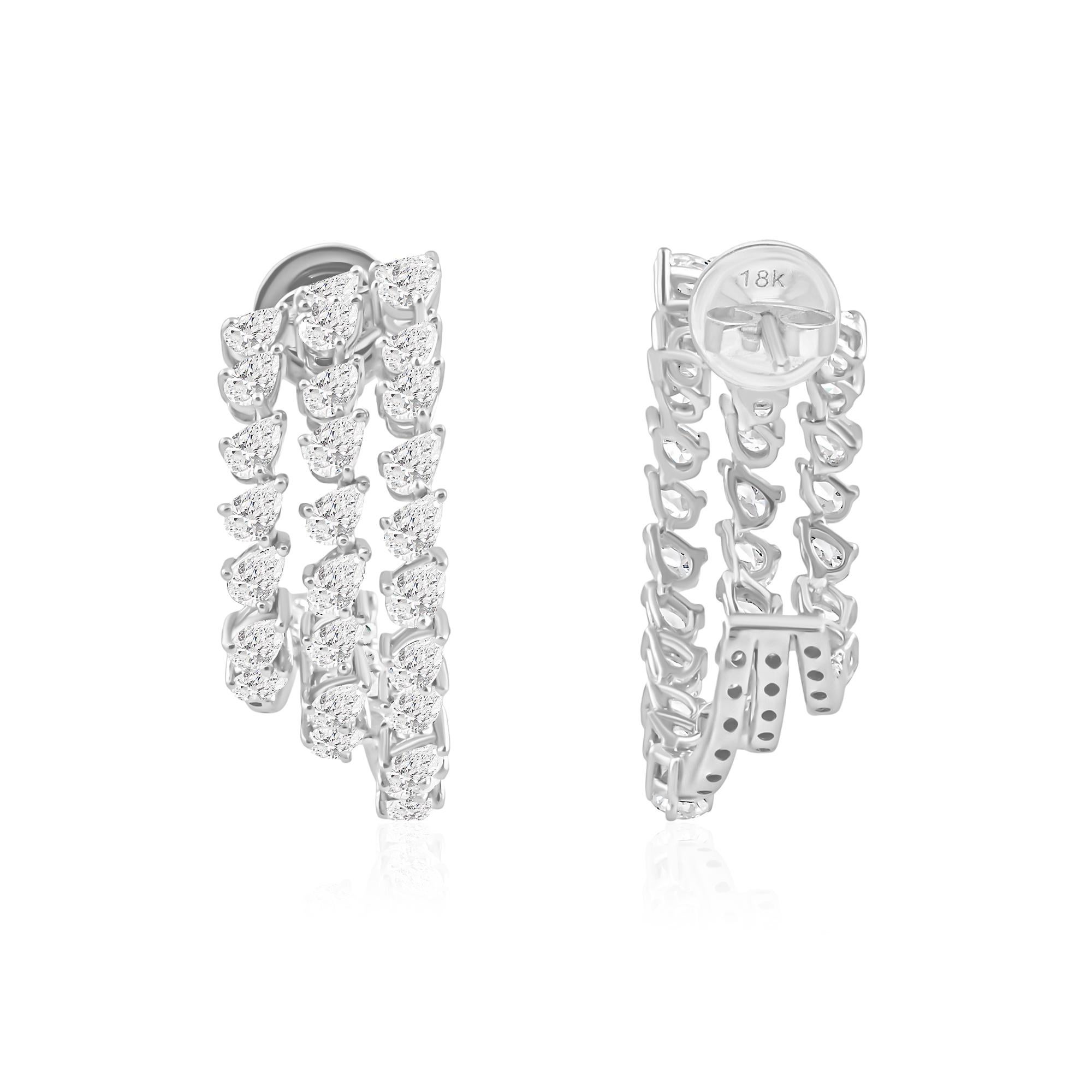 Cast from 18-karat gold, these exquisite earrings are handset with 3.51 carats of sparkling diamonds.

FOLLOW SPECTRUM JEWELS storefront to view the latest collection & exclusive pieces. Spectrum Jewels is proudly rated as a Top Seller on 1stdibs