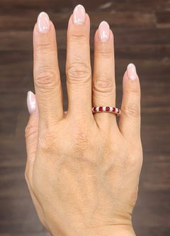 3.51 ct Ruby & Diamond Eternity Band