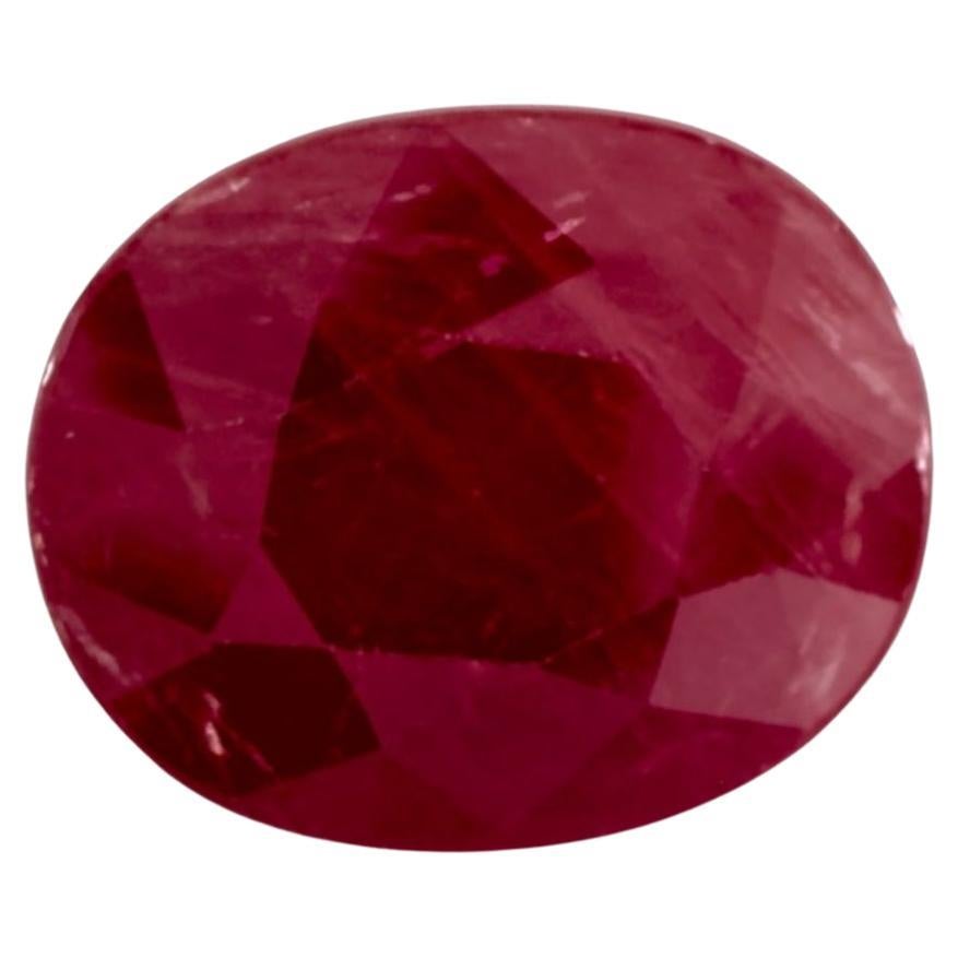 3.51 Ct Ruby Oval Loose Gemstone