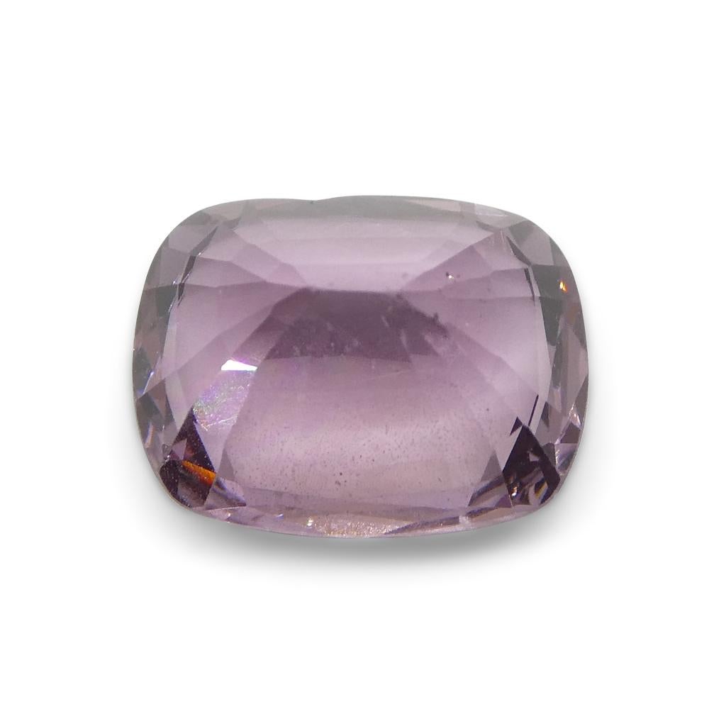 Spinello rosa rettangolare a cuscino di 3.51ct dalla Birmania in vendita 7