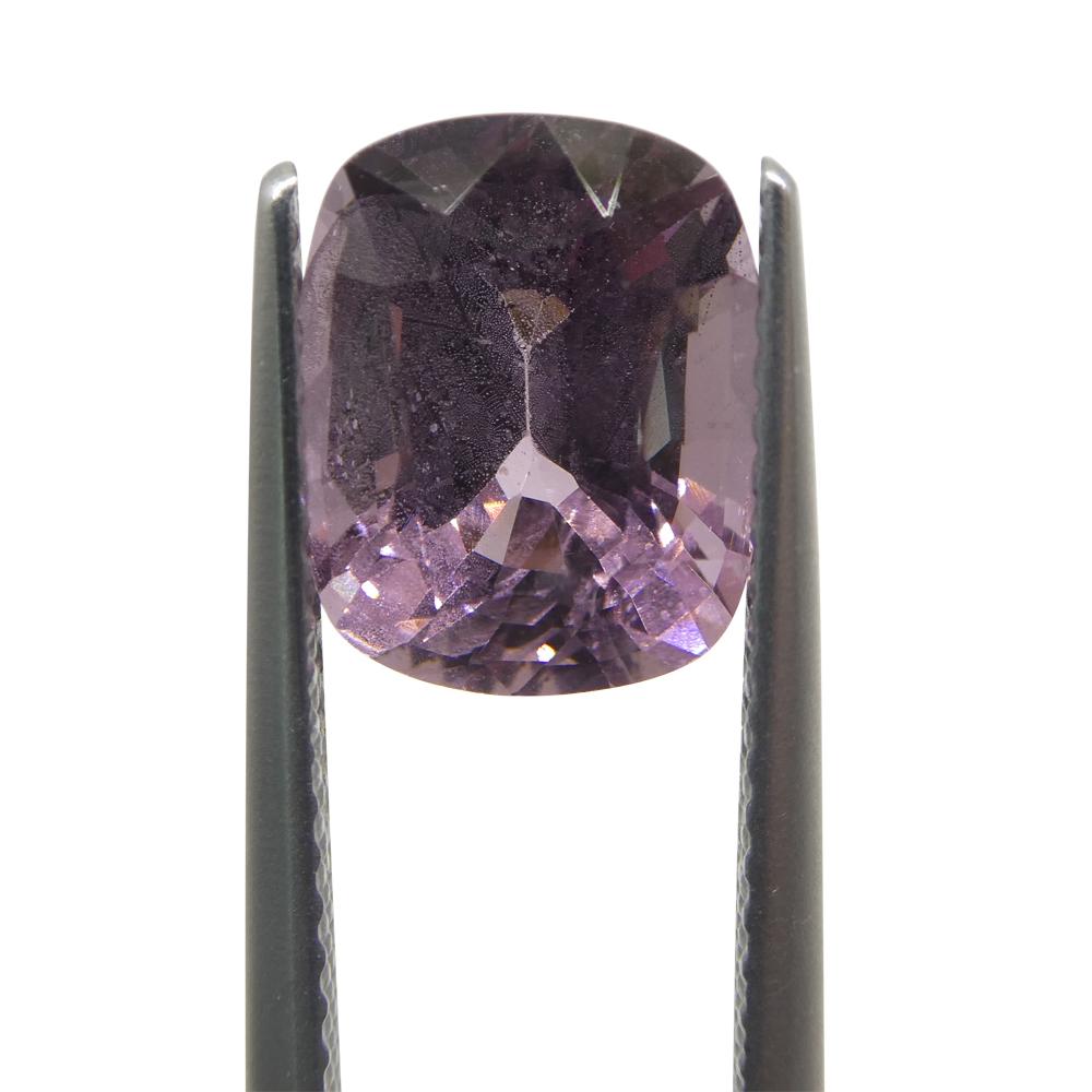 Spinello rosa rettangolare a cuscino di 3.51ct dalla Birmania In condizioni Nuovo in vendita a Toronto, Ontario