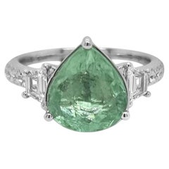 3.51ct Vivid Neon Greenish-Blue to Blue-Green (Copper-Bearing) Natural Paraiba