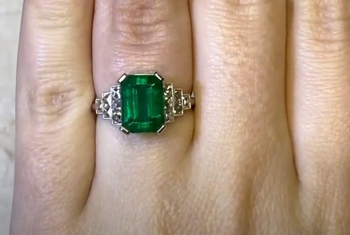 vintage emerald engagement rings