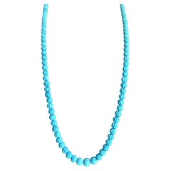 352.00 Carati Collana di perline di melone turchese Top Quality Arizona Natural Gem