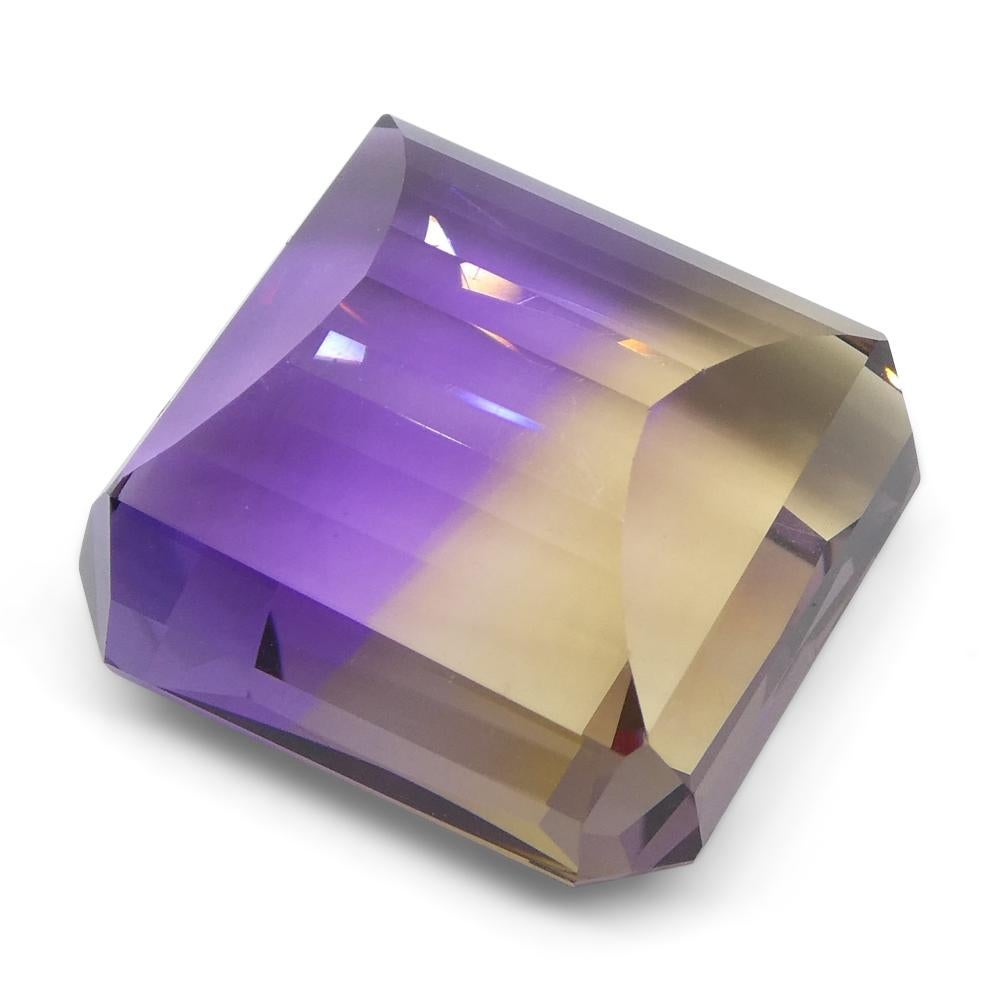35.21 ct Square Ametrine In New Condition For Sale In Toronto, Ontario