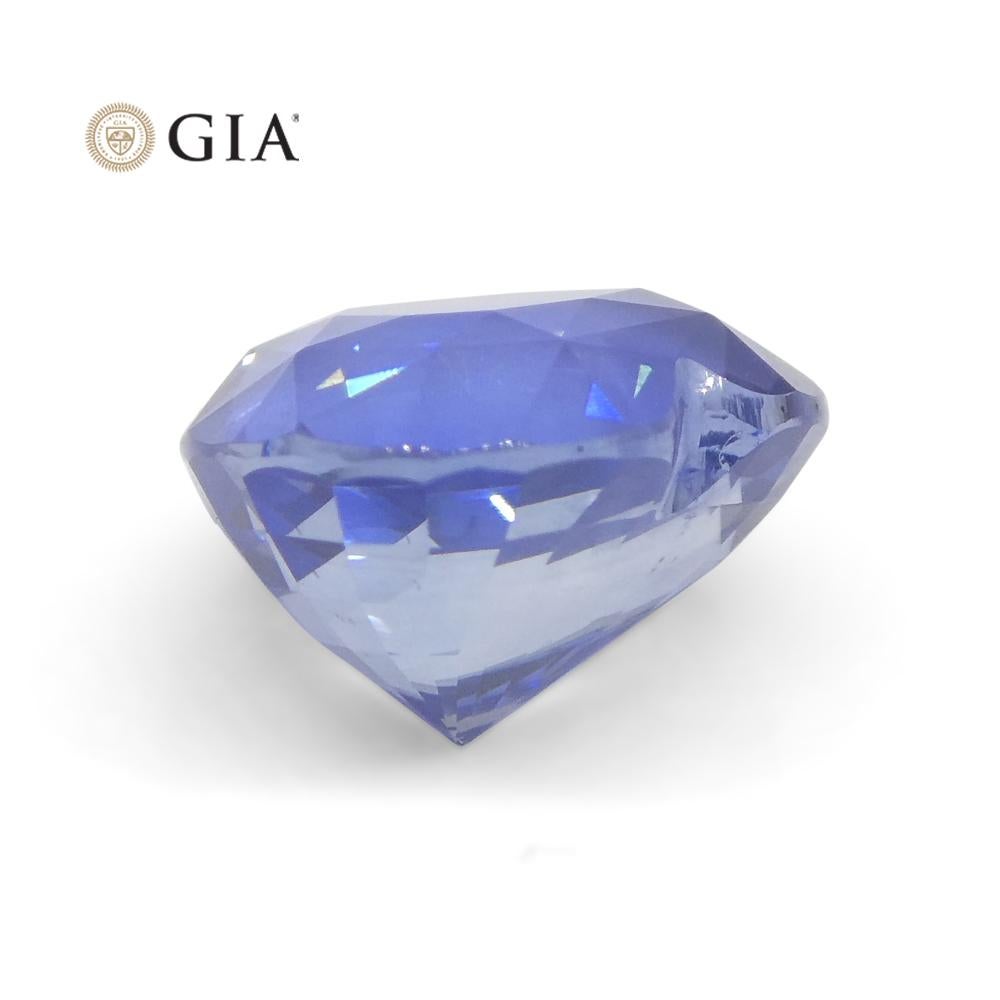 3.52 Carat Heart Blue Sapphire GIA Certified Sri Lanka For Sale 3
