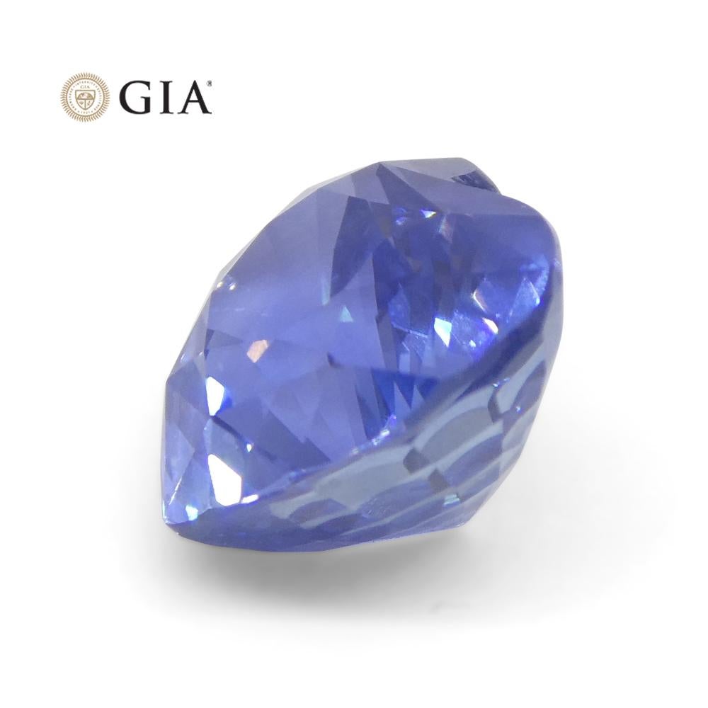 3.52 Carat Heart Blue Sapphire GIA Certified Sri Lanka For Sale 4