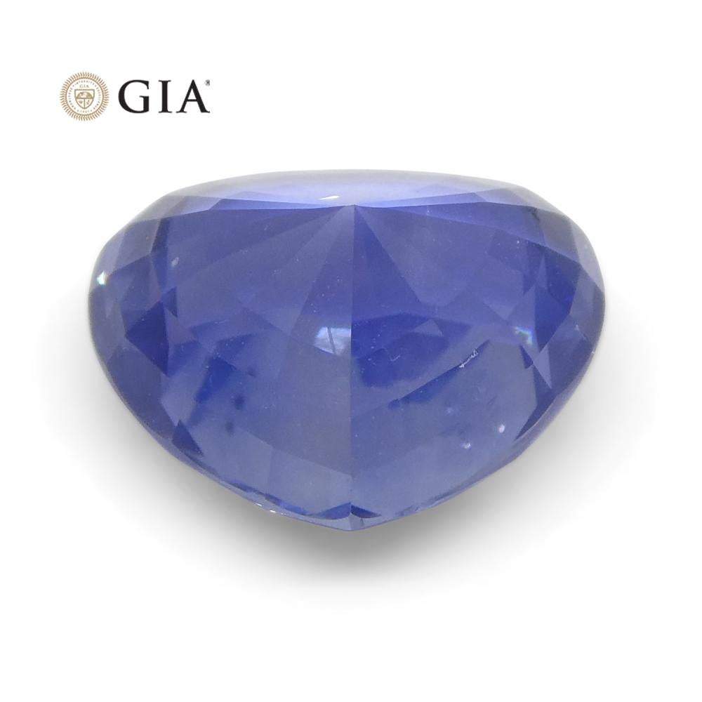 Men's 3.52 Carat Heart Blue Sapphire GIA Certified Sri Lanka For Sale