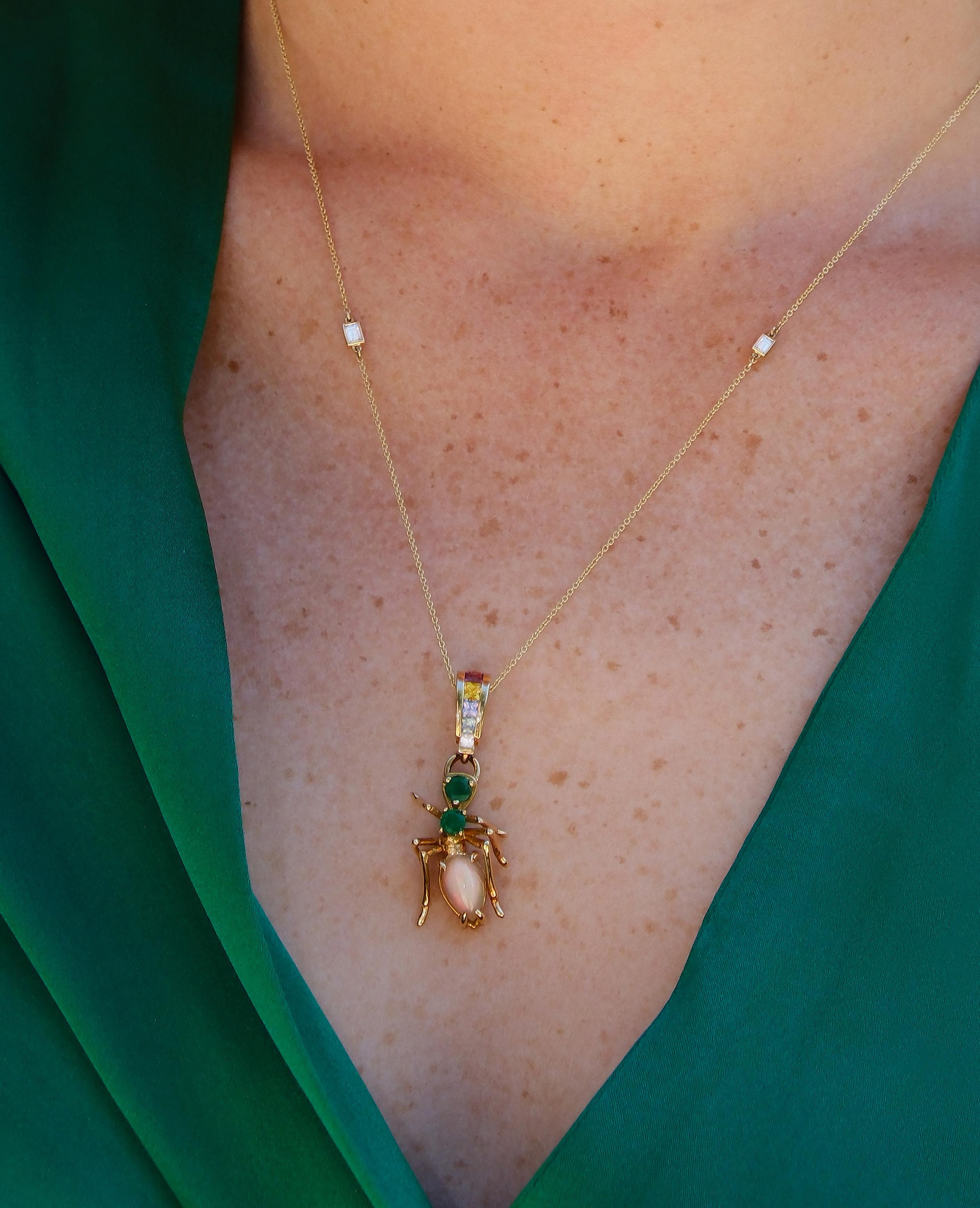 A statement of strength and sculptural elegance, the Kokoro Pendant is a celebration of resilience and refined artistry. Handcrafted in luminous, mercury-free 18K yellow gold, the pendant features a radiant 2.60 ct hand-cut white opal, accented by