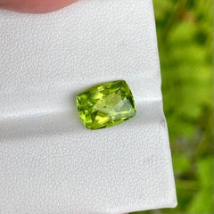 3.53 Carat Natural Loose Peridot Stone Custom Precision Cut Pakistani Gemstone