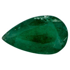 3.53 Ct Emerald Pear Loose Gemstone