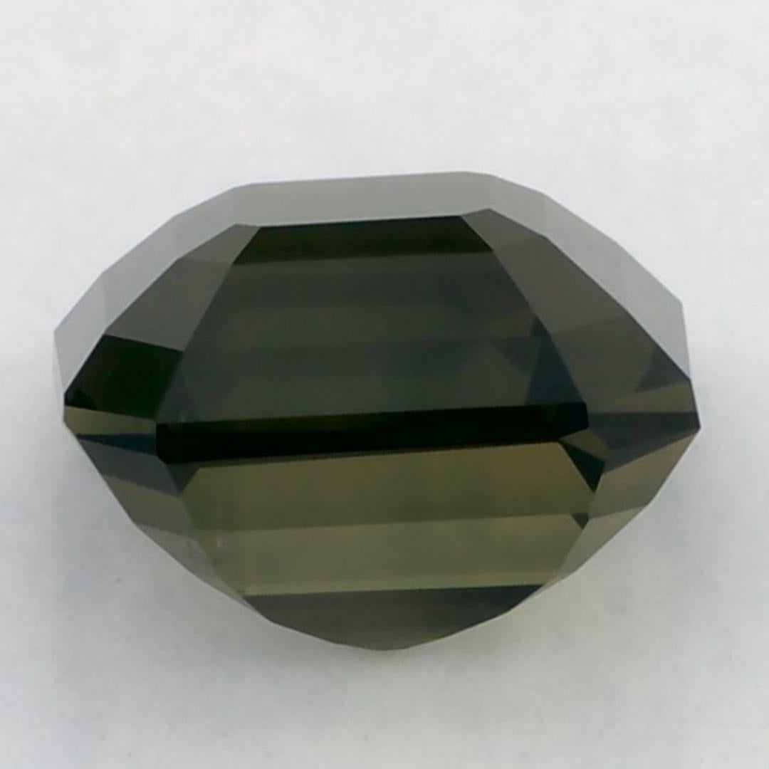 3.53 Ct Green Sapphire Octagon Loose Gemstone (pierre précieuse en vrac) Neuf - En vente à Fort Lee, NJ